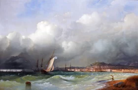 View of Feodosia in the Crimea by Ivan Aivazovsky