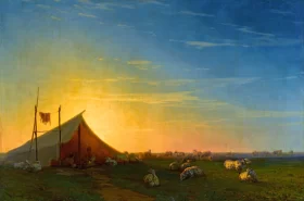 Shepherds' Camp by Ivan Aivazovsky