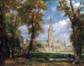 Salisbury Cathedral from the Bishop's Grounds 1825 by John Constable