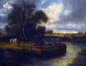 Barge on the Canal by John Constable