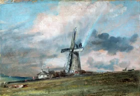 A Windmill on the Downs near Brighton by John Constable
