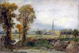 Distant View of Salisbury Cathedral 1821 by John Constable