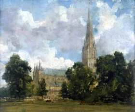 Salisbury Cathedral from the south-west by John Constable