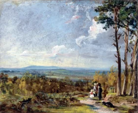 Hampstead Heath Looking Towards Harrow 1821 by John Constable