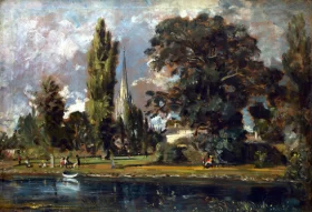 Salisbury Cathedral and Leadenhall from the River Avon 1820 by John Constable