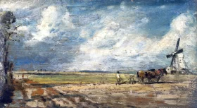 Spring - East Bergholt Common by John Constable