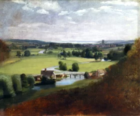 The Valley of the Stour with Dedham in the Distance by John Constable
