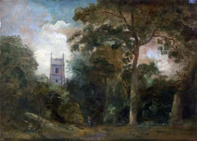 A Church in the Trees 1800 by John Constable