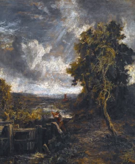 East Bergholt - Lock on Stour by John Constable