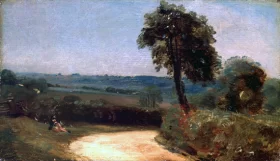 The Lane from East Bergholt to Flatford 1812 by John Constable