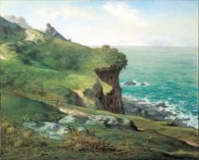 Cliffs of Gréville by Francois Millet