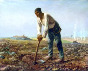 Man with a Hoe by Francois Millet