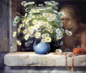Bouquet of Daisies by Francois Millet