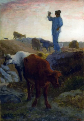 Calling Home the Cattle by Francois Millet