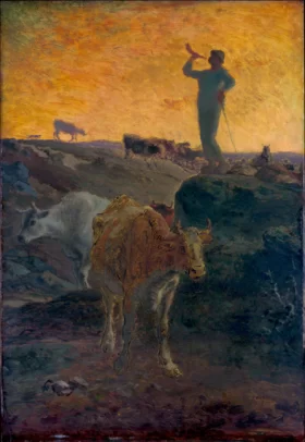 Calling the Cows Home by Francois Millet