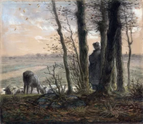 Falling Leaves 1866 by Francois Millet