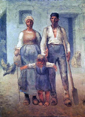 Peasant Family by Francois Millet