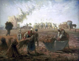 Buckwheat Harvest, Summer by Francois Millet