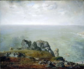 Cliffs at Gruchy by Francois Millet