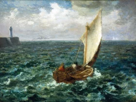 Fishing Boat by Francois Millet