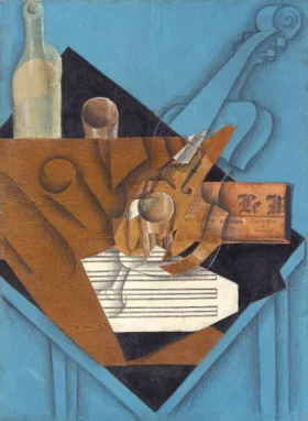 The Musician's Table 1914 by Juan Gris
