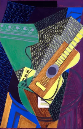 Guitare sur une table 1916 by Juan Gris