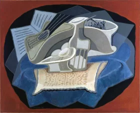 Le Tapis bleu 1925 by Juan Gris
