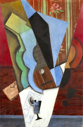 Abstraction (Guitar and Glass) 1913 by Juan Gris