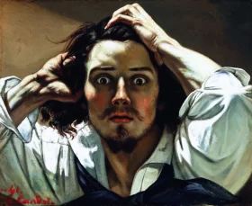 The Desperate Man 1843 by Gustave Courbet