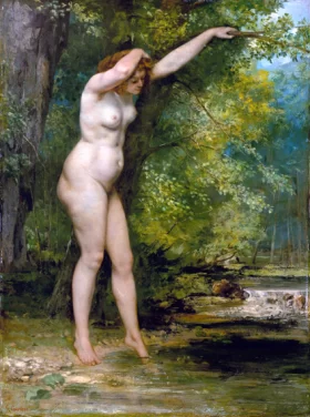 The Young Bather 1866 by Gustave Courbet