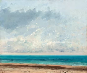 Calm Sea 1866 by Gustave Courbet