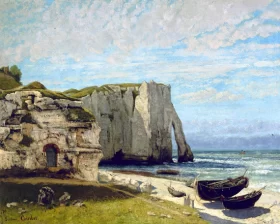 The Etretat Cliffs after the Storm 1870 by Gustave Courbet