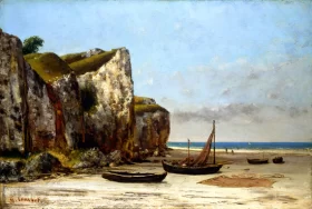 Beach in Normandy by Gustave Courbet