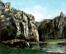 A Gorge in the Jura 1873 by Gustave Courbet