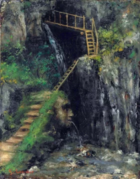 Les Gorges Des Saillon by Gustave Courbet