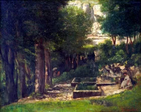 The Spring in Fouras 1863 by Gustave Courbet