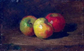 Nature Morte aux Trois Pommes by Gustave Courbet