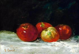 Pommes Rouges 1872 by Gustave Courbet