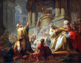 Jeroboam Sacrificing to the Idols, 1752 by Jean-Honoré Fragonard