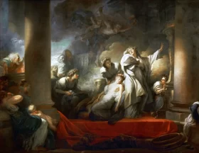 Grand Priest Coresus Sacrifices himself to save Callirhoe 1765 by Jean-Honoré Fragonard