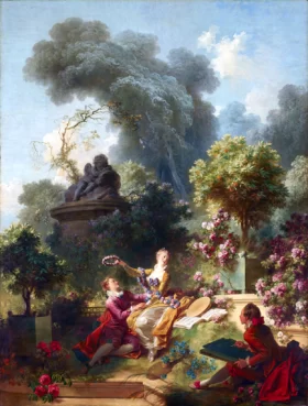 The Progress of Love- The Lover Crowned by Jean-Honoré Fragonard