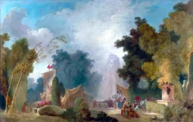 The Fête at Saint Cloud by Jean-Honoré Fragonard