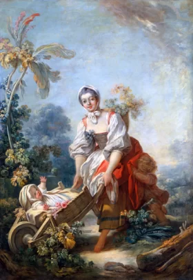 The Joys of Motherhood 1752 by Jean-Honoré Fragonard