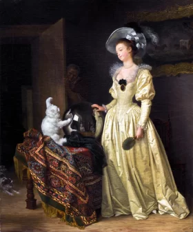 The Angora Cat by Jean-Honoré Fragonard