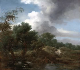 The Pond by Jean-Honoré Fragonard