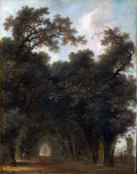 A Shaded Avenue 1775 by Jean-Honoré Fragonard