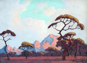 Landscape with Acacias by Jacobus Hendrik Pierneef