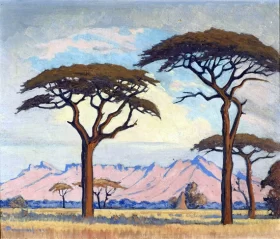 Landscape with Trees, South West Africa by Jacobus Hendrik Pierneef