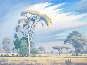 Acacias in the Veld by Jacobus Hendrik Pierneef
