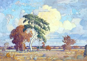 Storm Clouds and Trees by Jacobus Hendrik Pierneef